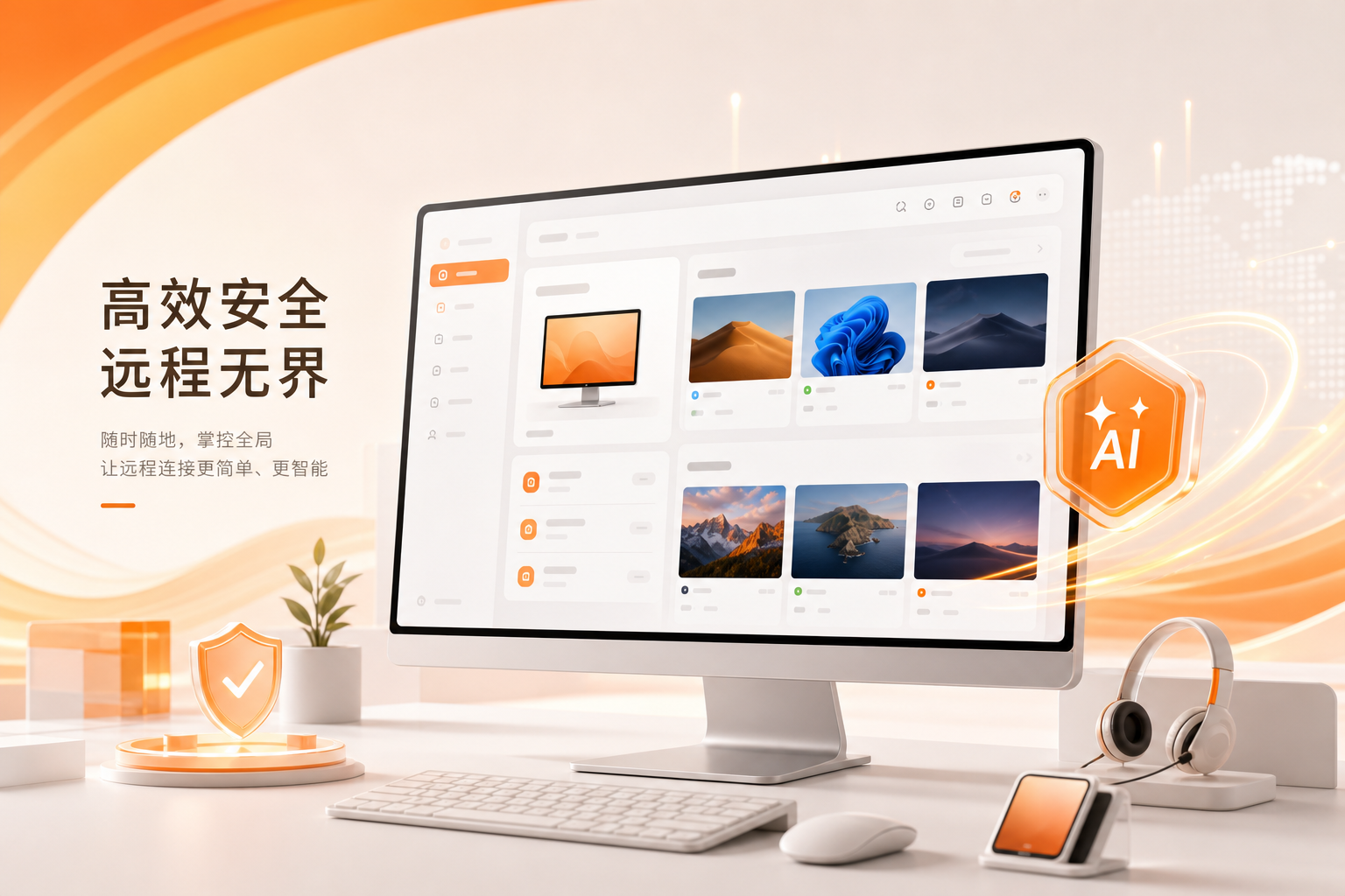 向日葵远程控制软件新版界面样机